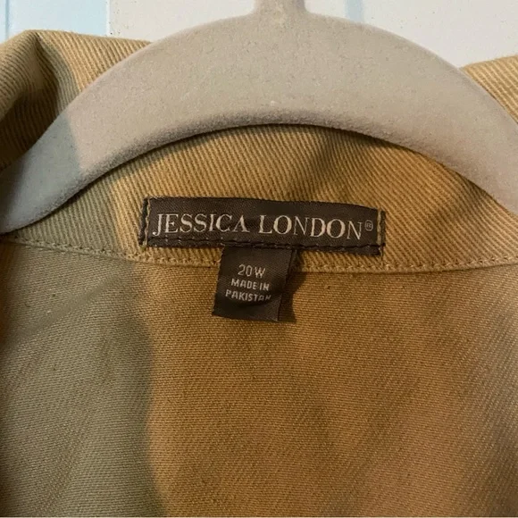 Tan denim jacket 20W EUC - Picture 2 of 2